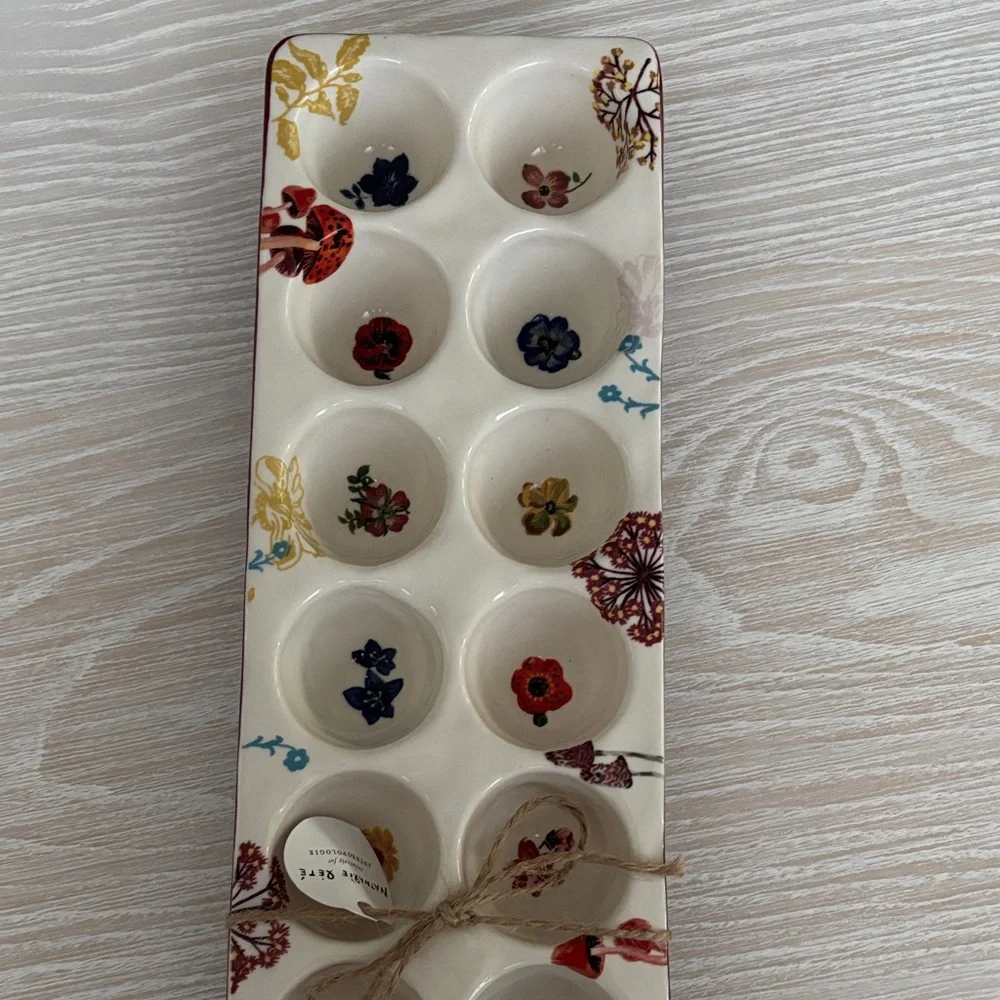 Anthropologie Nathalie Lete Floral Egg Crate